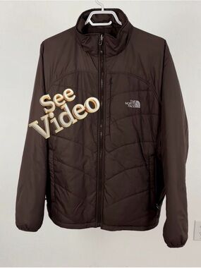 THE NORTH FACE PRIMALOFT Brown Quilted Puffer Jacket